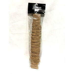Creativeco-op CHANDELIER LAMP CHAIN COVER Tan Linen look 3 X 6 FEET NIP